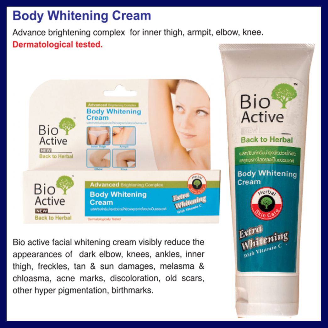 bio active body whitening cream bd