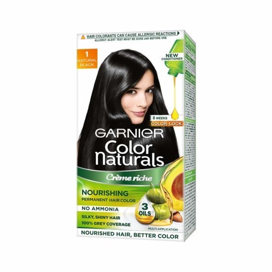 Garnier Color Naturals Creme Hair Color, Shade 1 Natural Black, 70ml + 60g  Price In Bangladesh 