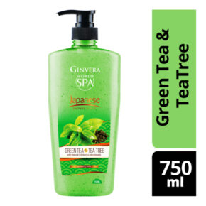 Ginvera World Spa Japanese Shower Scrub Green Tea & Tea Tree