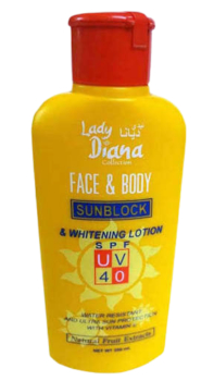 lady diana sunblock lotion