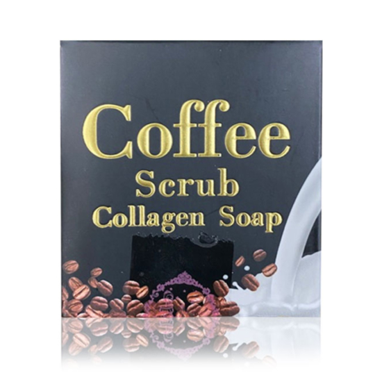 coffee scrub collagen soap