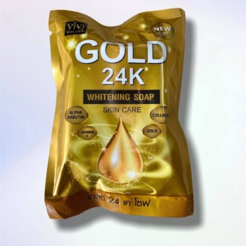 gold 24k whitening soap