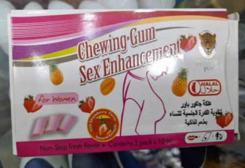 Jaguar Power Chewing Gum Sex Enhancement for Woman
