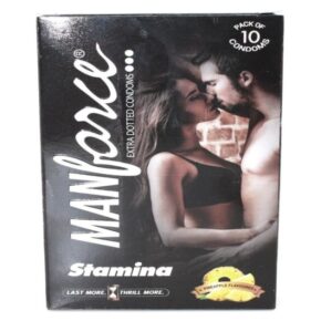 Manforce Stamina Extra Dotted Condoms Pineapple