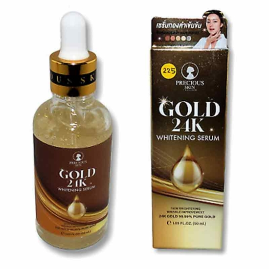 Gold 24k Whitening Serum Skin Brightening Anti-Wrinkle Serum 24K GOLD ...