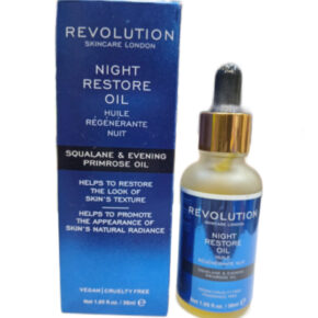 Revolution Skincare london night restore oil squalane & evening Primrose oil 30ml