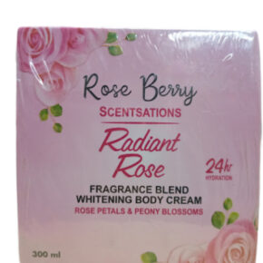 Rose Berry Radiant Rose Fragrance Blend Whitening Body Cream 300ml